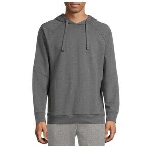 Russell Men's Training Fit Long Sleeve Hoodie Pullover Charcoal Gray Sz S (B14)